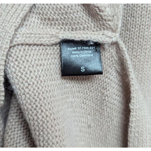 Jenni Kayne Cashmere Sweater Oatmeal Beige Small Lightweight Crewneck Pullover - Picture 5 of 5